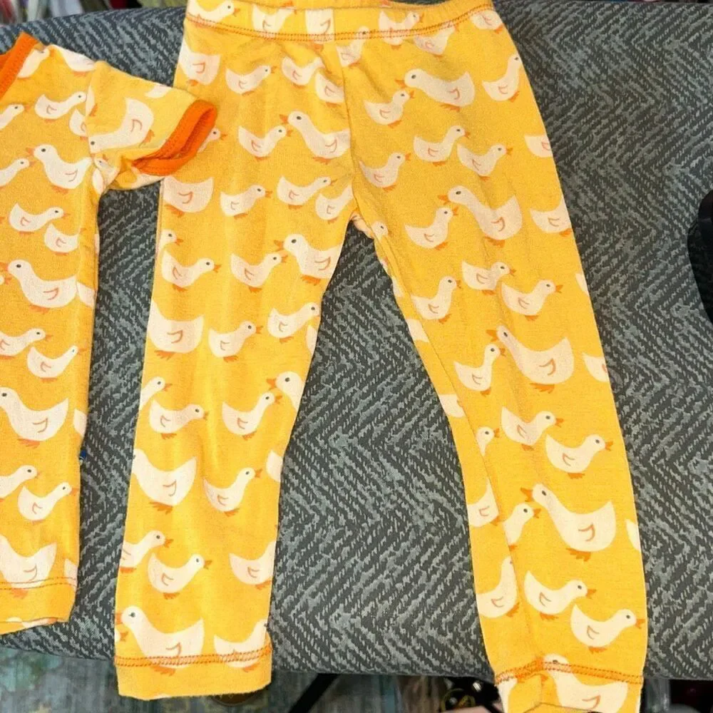 Kickee pants duck pajama set 6/12